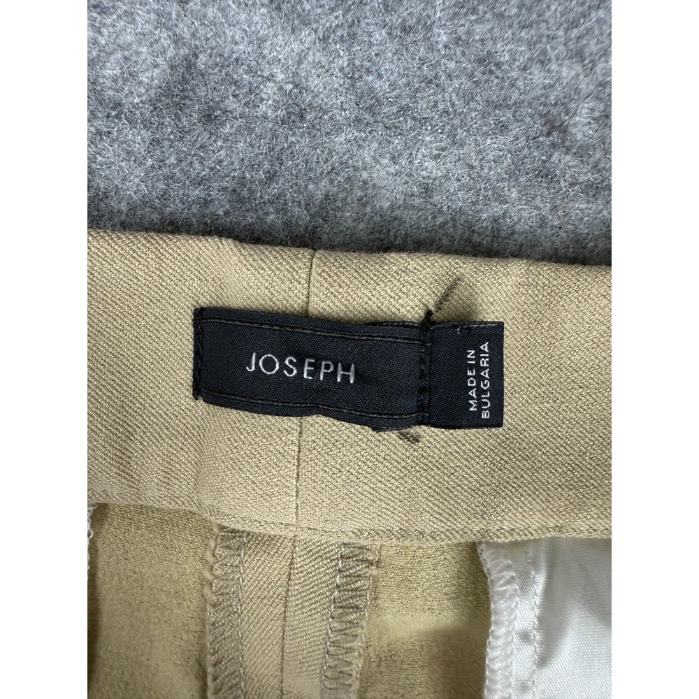 Joseph Beige Wool Blend Gabardine Trousers Women's 40 Made in Bulgaria Tailored - Picture 4 of 7